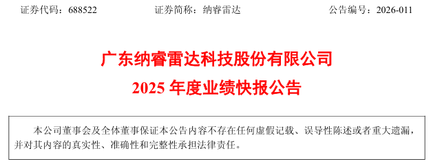 纳睿雷达2025年归母净利润增41.58百分号，携手并购项目共筑增长极