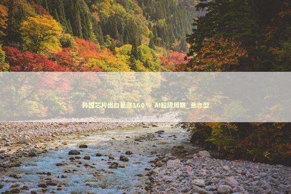 韩国芯片出口暴涨160% AI超级周期_悬念型