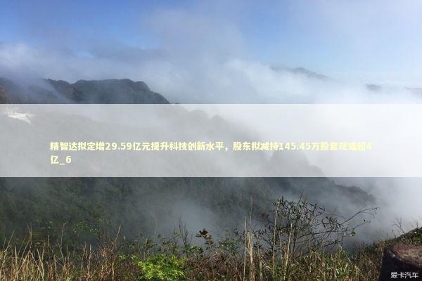 精智达拟定增29.59亿元提升科技创新水平，股东拟减持145.45万股套现或超4亿_6
